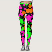 Neoncore verf splatter leggings (Voorkant)