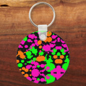 Neoncore verf splatter sleutelhanger (Voorkant)