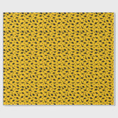 Neondinosaurussen, stedelijk grungepatroon cadeaupapier (Vlak)
