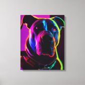neondog canvas afdruk (Voorkant)
