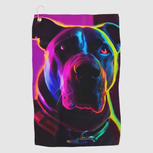 neondog golfhanddoek (Voorkant)