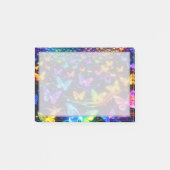 Neonfarbener Notizzettel mit Schmetterlingsmotiv Post-it® Notes (Voorkant)