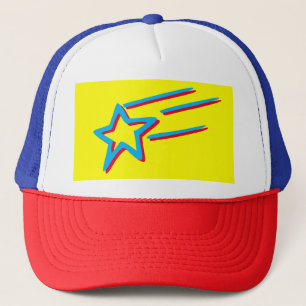 neongeel - blauw en rood WINKELSTAR   Trucker Pet