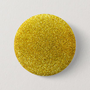 Neongele glitter ronde button 5,7 cm