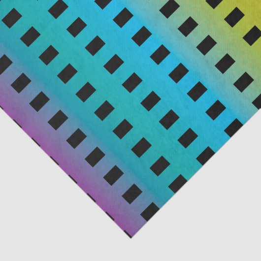 Neongloed in donkerkleurige fluorescentie 2 tissuepapier (Detail)