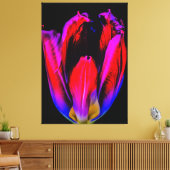 neongloeitulp canvas afdruk (Insitu (Woonkamer))