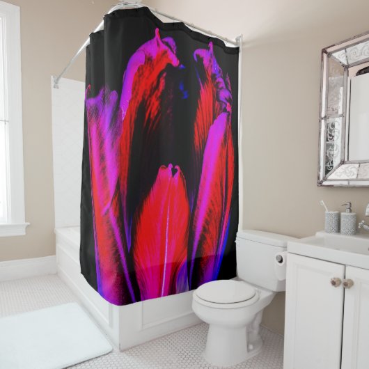 neongloeitulp douchegordijn (In situ)