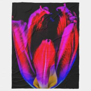 neongloeitulp fleece deken
