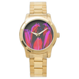 neongloeitulp horloge