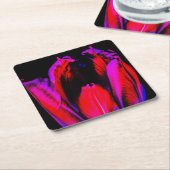 neongloeitulp kartonnen onderzetters (Schuin)