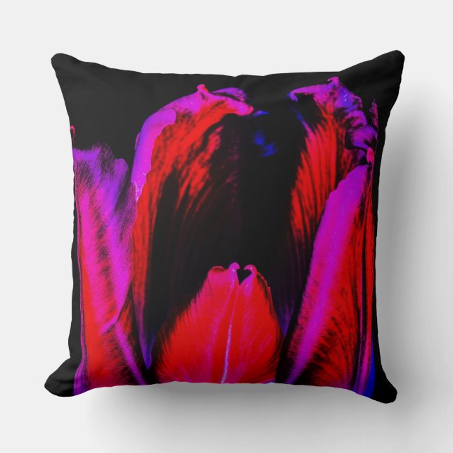 neongloeitulp kussen (Voorkant)