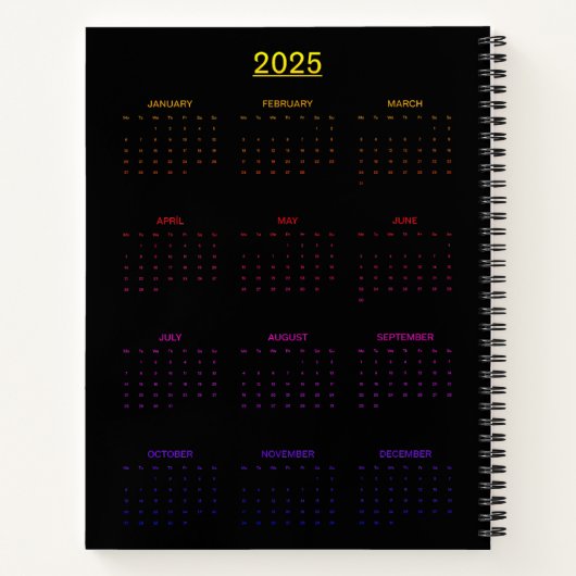 neongloeitulp notitieboek (Achterkant)