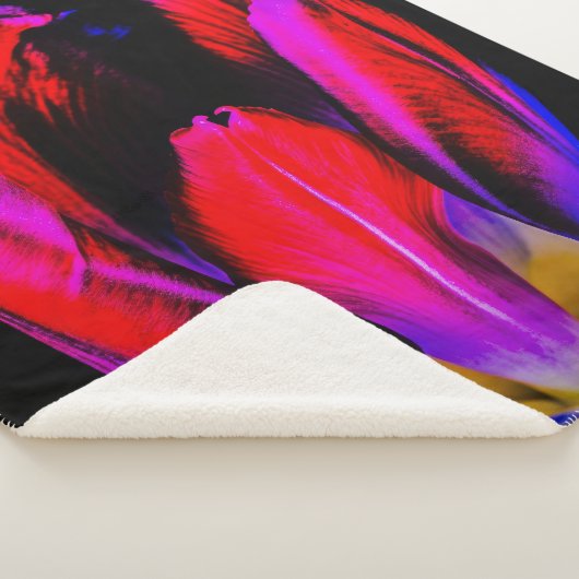 neongloeitulp sherpa deken (3/4)