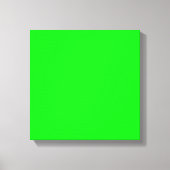 neongroen scherm, helder, effen kleuren koel canvas afdruk (Voorkant)