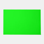 neongroen scherm, heldere, solide kleuren, koel deurmat (Voorkant)