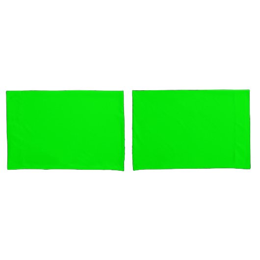 neongroen scherm, heldere, solide kleuren, koel kussensloop (Voorkant-Set)