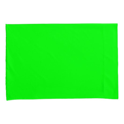 neongroen scherm, heldere, solide kleuren, koel kussensloop (Voorkant-Rechts)