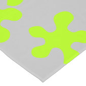 neongroen slijm grijs leuk kinder korte tafelloper (Hoek)