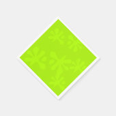 neongroen slik leuk kinder feestartikel servet (Hoek)