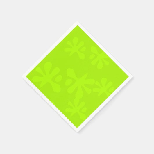 neongroen slik leuk kinder feestartikel servet (Hoek)