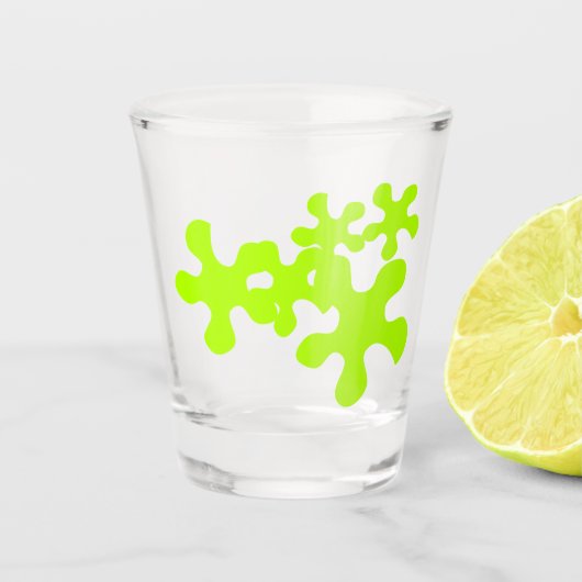 neongroen slipje leuk shot glas (Voorkant)