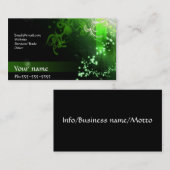 Neongroen visitekaartje (Voorkant / Achterkant)