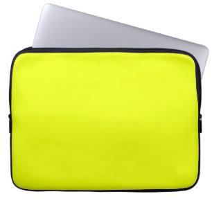 neongroene fluorescerende vaste kleur laptop sleeve