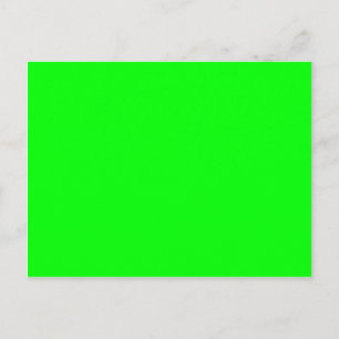 Neongroene hex 00 FF00 Briefkaart