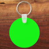 Neongroene hex 00 FF00 Sleutelhanger (Voorkant)