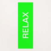 Neongroene hex 00 FF00 Yogamat (Voorkant)