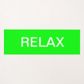 Neongroene hex 00 FF00 Yogamat (Voorkant (horizontaal))
