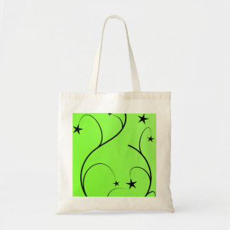 Neongroene spiraalzak tote bag