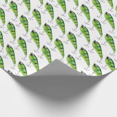 neongroene vislappen cadeaupapier (Hoek)