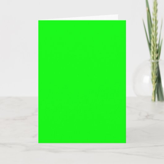 neongrün kaart (Voorkant)