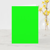 neongrün kaart (Gele Bloem)