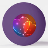 neonharten Valentijnsdag Pingpongbal (Achterkant)