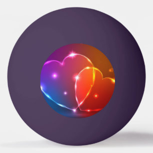 neonharten Valentijnsdag Pingpongbal