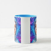 Neonische futuristische osmonaus mok (Midden)