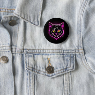 neonkat ronde button 5,7 cm