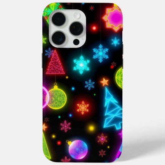 neonkerstversiering Case-Mate iPhone case (Achterkant)