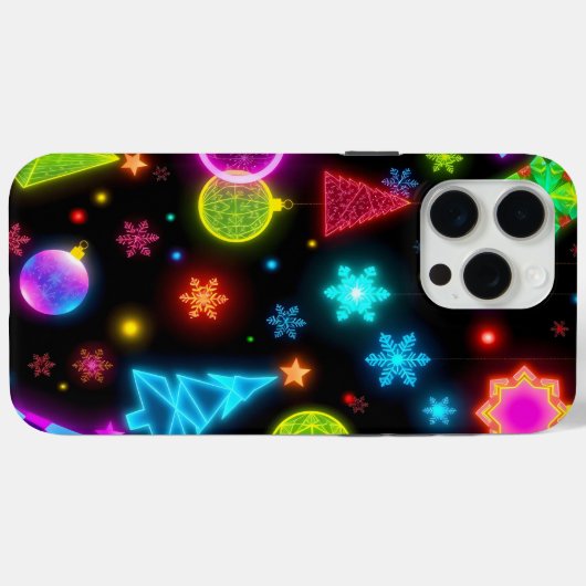 neonkerstversiering Case-Mate iPhone case (Achterkant (horizontaal))
