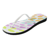 Neonkleuren in dierlijke afdruk teenslippers (Schuin)