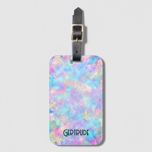 neonkleuren optisch bagagelabel (Voorkant (verticaal))