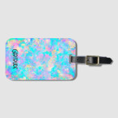 neonkleuren optisch bagagelabel (Voorkant (horizontaal))