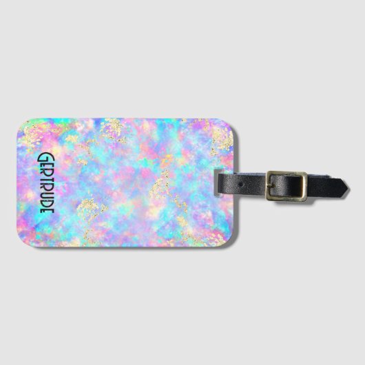 neonkleuren optisch bagagelabel (Voorkant (horizontaal))