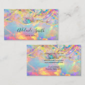 neonkleuren visitekaartje met minerale optische te (Voorkant / Achterkant)