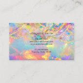 neonkleuren visitekaartje met minerale optische te (Achterkant)