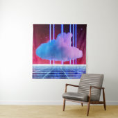 Neonlandschap: Wolk Wandkleed (In situ)