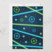 Neonlaser Label blauw Kaart (Achterkant)