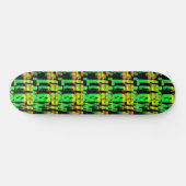 Neonletters en cijfers persoonlijk skateboard (Horizontaal)